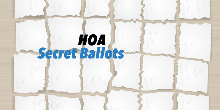 Sample hoa secret ballot