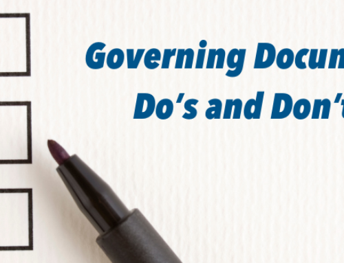 Governing Documents Do’s and Don’ts 